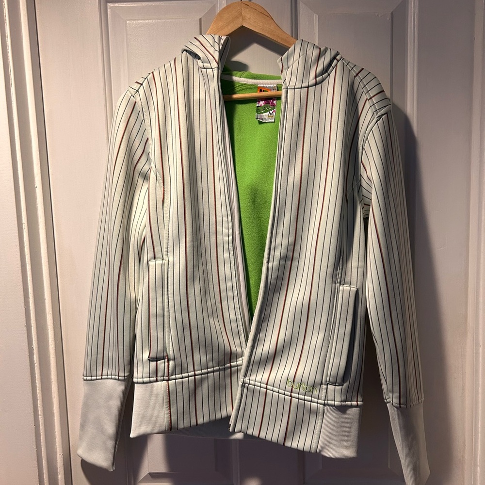 Burton Green and Black Striped Hoodie